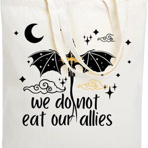 Cotton Tote Bag Reusable Shopping Bag Bookish Shoulder Bag Versatile